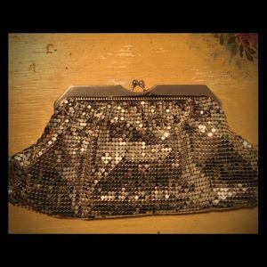 Silver Chain Clutch